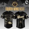 Texas Rangers x Fourth Wing Night Baseball Jersey – Dragon Graphics & Quotes Edition