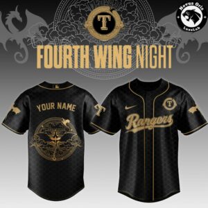Texas Rangers x Fourth Wing Night Limited Baseball Jersey