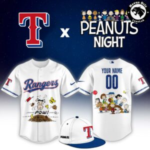 Texas Rangers x Peanuts Night Limited Edition Baseball Jersey