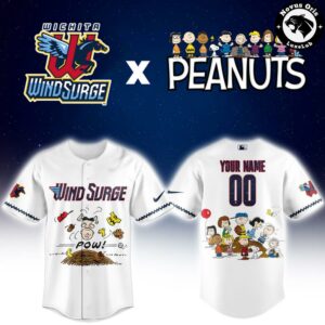 Wichita Wind Surge x Peanuts Night Limited Edition Baseball Jersey 2