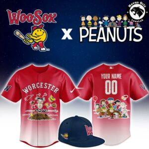 Worcester Red Sox x Peanuts Night Limited Edition Baseball Jersey