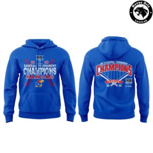 2026 Kansas Big 12 Baseball Tournament Champions Hoodie 2
