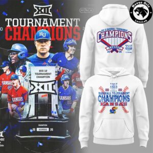 2026 Kansas Big 12 Baseball Tournament Champions Hoodie 3