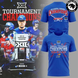 2026 Kansas Big 12 Baseball Tournament Champions T-Shirt