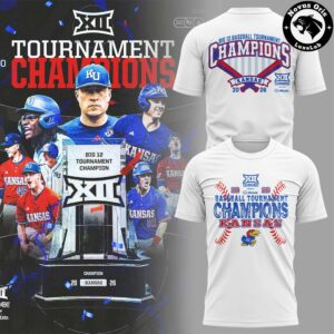 2026 Kansas Big 12 Baseball Tournament Champions T Shirt 3