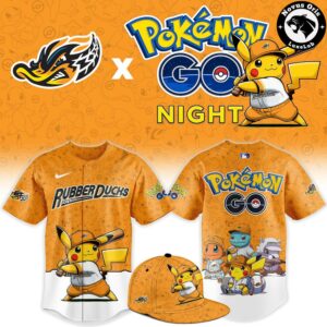 Akron RubberDucks x Pokemon GO Night 2026 New Baseball Jersey