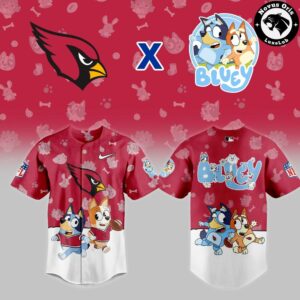 Arizona Cardinals x Bluey Night NFL Custom Edition Jersey 2
