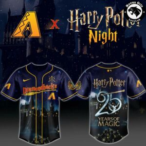 Arizona Diamondbacks x Harry Potter 25 Years of Magic Baseball Jersey 2