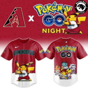 Arizona Diamondbacks x Pokemon GO Night Limited Edition Baseball Jersey 2