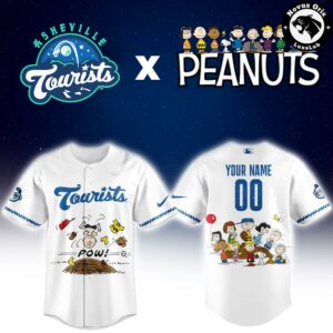 Asheville Tourists x Peanuts Night 2026 Baseball Jersey 2