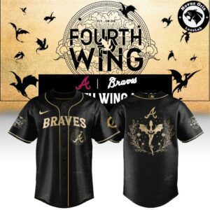 Atlanta Braves x Fourth Wing Night 2026 New Limited Edition Baseball Jersey 1