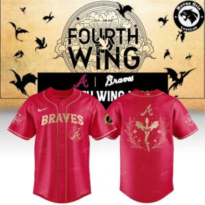 Atlanta Braves x Fourth Wing Night 2026 New Limited Edition Baseball Jersey 4