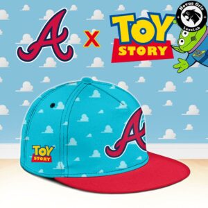 Atlanta Braves x Toy Story Night Woody Buzz Lightyear Custom Baseball Jersey 3