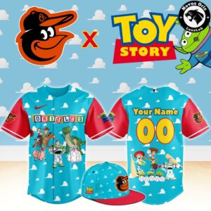 Baltimore Orioles x Toy Story Night Woody Buzz Lightyear Custom Baseball Jersey