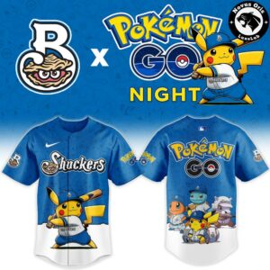 Biloxi Shuckers x Pokemon GO Night 2026 New Edition Baseball Jersey 2