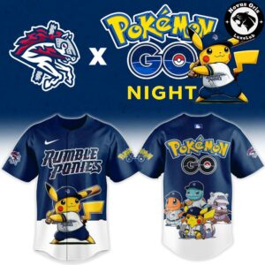 Binghamton Rumble Ponies x Pokemon GO Night 2026 New Baseball Jersey 2