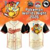 San Francisco Giants Pokemon Worlds Night 2026 Pikachu Baseball Jersey