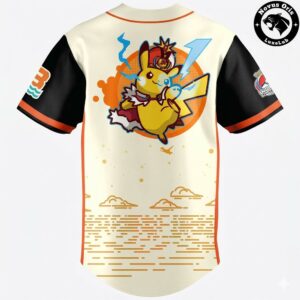 Bowie Baysox Pokmon World Night 2026 Pikachu Baseball Jersey 3