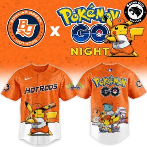 Bowling Green Hot Rods x Pokemon GO Night Limited Edition Baseball Jersey 2