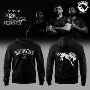 Brisbane Broncos 2026 Black Hoodie Rugby Merch - NovusOris Best