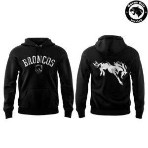 Brisbane Broncos 2026 Black Hoodie Rugby Merch 4