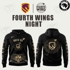 Brisbane Broncos Fourth Wing Night Limited Edition Black Hoodie