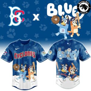 Brooklyn Cyclones x Bluey Night 2026 Limited Baseball Jersey 2