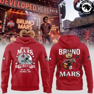 Bruno Mars Ohio Stadium 2026 Concert Tour Hoodie