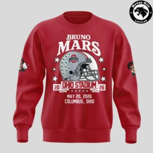 Bruno Mars Ohio Stadium 2026 Concert Tour Sweatshirt 2