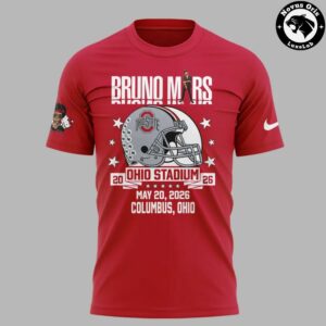 Bruno Mars Ohio Stadium 2026 Concert Tour T Shirt 2