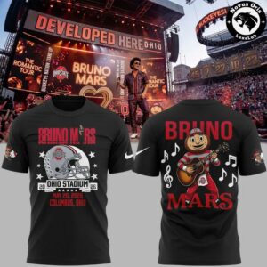 Bruno Mars Ohio Stadium 2026 Concert Tour T Shirt 4
