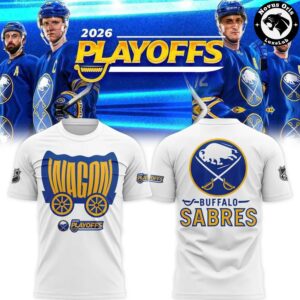 Buffalo Sabres 2026 NHL Playoffs Wagon Pullover T-Shirt