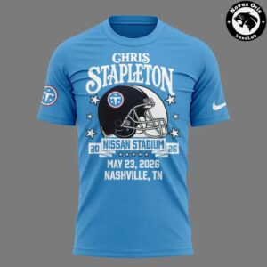 Chris Stapleton x T Rac Titans Nissan Stadium 2026 Concert T Shirt 2