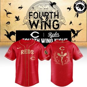 Cincinnati Reds x Fourth Wing Night 2026 New Limited Edition Baseball Jersey 4
