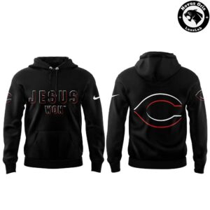 Cincinnati Reds x Jesus Won Pullover With Back Team Logo Hoodie 2