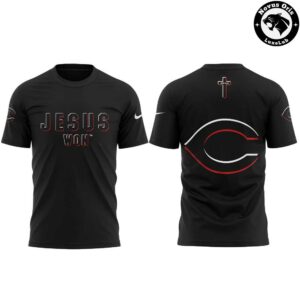 Cincinnati Reds x Jesus Won Pullover With Back Team Logo T Shirt 2