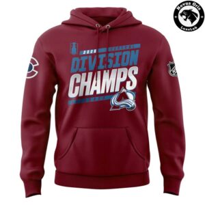 Colorado Avalanche 2026 NHL Central Division Champions Pullover Hoodie 2