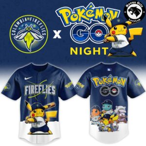 Columbia Fireflies x Pokemon GO Night Mashup Limited Baseball Jersey 2