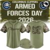 Columbus Clippers Armed Forces Day Baseball Jersey 2026 Limited Edition