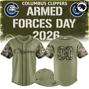 Columbus Clippers Armed Forces Day Baseball Jersey 2026 Limited Edition