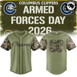 Columbus Clippers Armed Forces Day Baseball Jersey 2026 Limited Edition 2