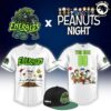 Custom Fresno Grizzlies x Peanuts Night Snoopy Baseball Jersey