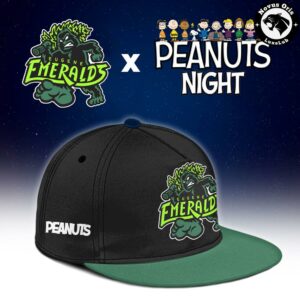 Custom Eugene Emeralds Peanuts Night Snoopy Baseball Jersey 3