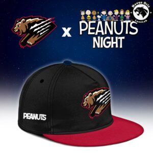 Custom Fresno Grizzlies x Peanuts Night Snoopy Baseball Jersey 3