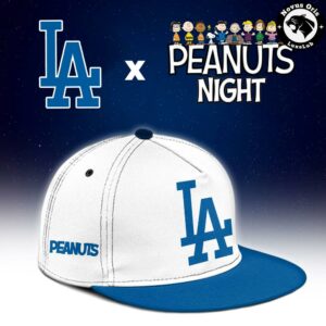 Custom Los Angeles Dodgers x Peanuts Night Snoopy Baseball Jersey Limited Edition 3