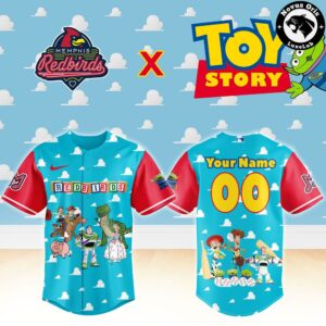 Custom Memphis Redbirds Toy Story Baseball Jersey 2