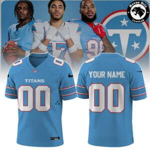 Custom Name Tennessee Titans Throwback Jersey – Personalized Football Gear