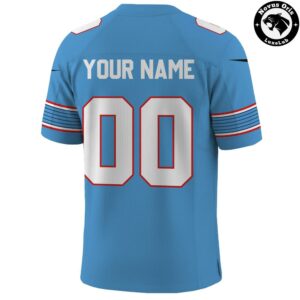 Custom Name Tennessee Titans Throwback Jersey Personalized Football Gear 3