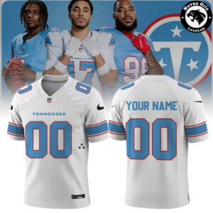 Custom Name Tennessee Titans Throwback Jersey Personalized Football Gear 4