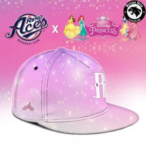 Custom Reno Aces x Disney Princess Baseball Jersey 3